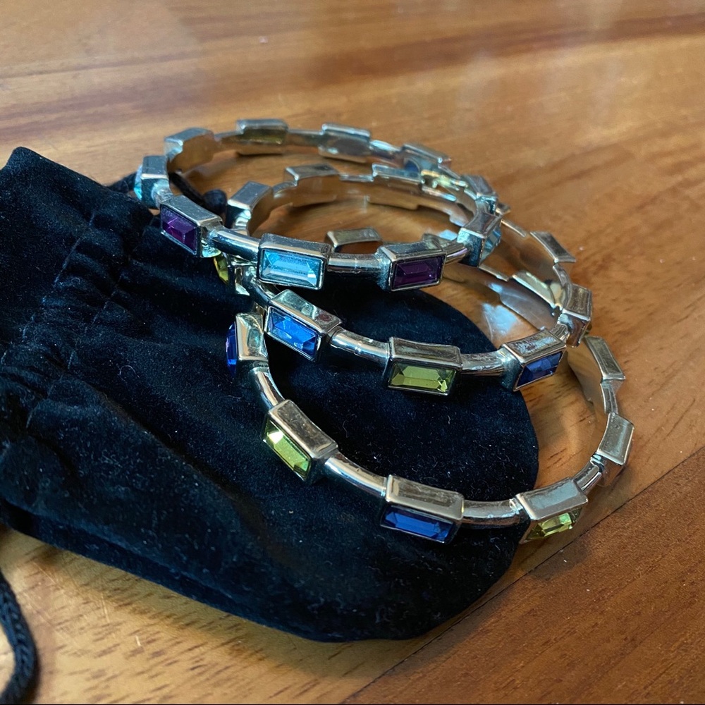 Metal and Glass Bangles
